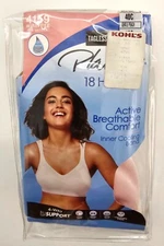 Playtex 18 Hr 40C Active Breathable Comfort 4-Way Support Cooling Band Pink 4159