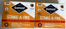 Diamond Strike-A-Fire 96 Count FIRE-STARTERS Kit  2 Boxes of 48  New Sealed