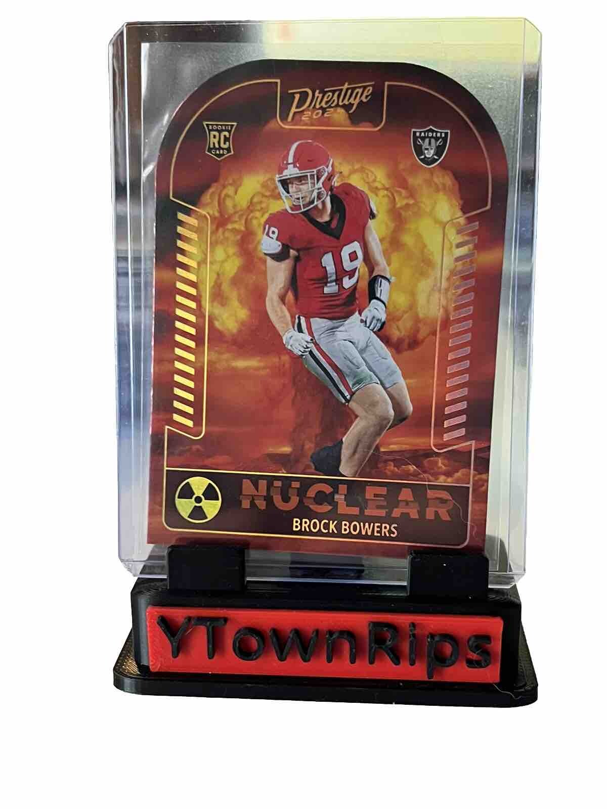 2024 Panini Prestige Brock Bowers RC Nuclear Die-Cut SSP CASE HIT