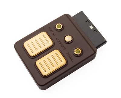 React RT696P PS2 Guitar Pedal Receiver Dongle Only Gold Brown Playstation 2