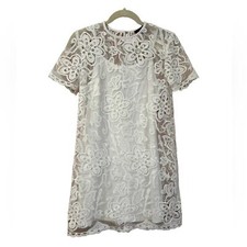 FOREVER 21 FLORAL LACE OVERLAY MINI DRESS NEW WOMENS SIZE SMALL