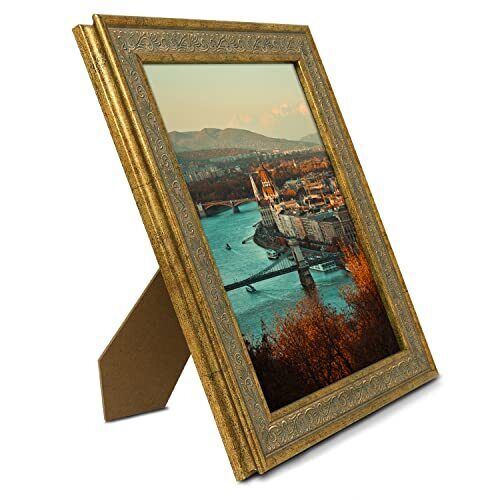 8x10 11x14 Ornate Finish Photo Frame for Prints Art Picture Real Glass - Picture 8 of 12