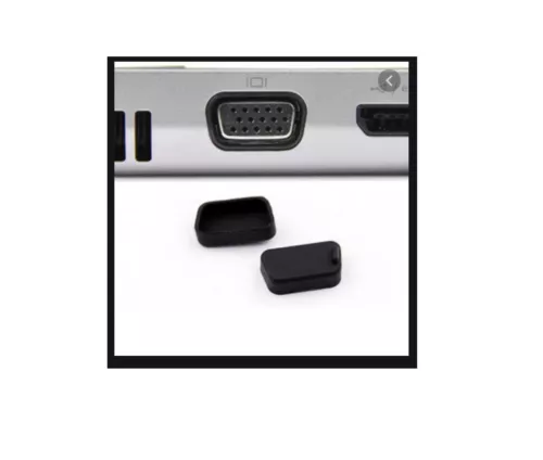 2 TAPPI ANTIPOLVERE presa VGA pc computer notebook proteggi tappini polvere 