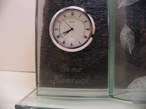 Gena Hancock bulova quartz clock glass delisle set - Picture 2 of 3