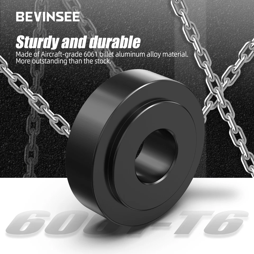 Black Solid Aluminium Shifter Bracket Bushings For VW 02A 02J 02M 02Q Gearboxes - Image 4 of 4