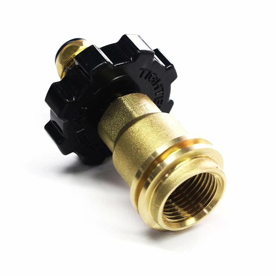 Adaptador de tanque de propano convierte POL a QCC1 / Tipo 1 - Tipo de conexión antiguo a nuevo Foto 4 de 4