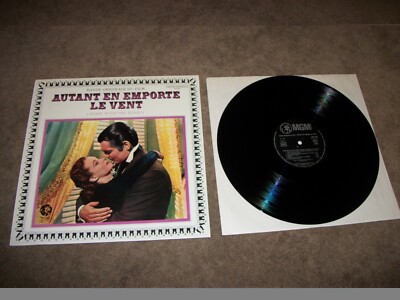 Autant en Emporte le Vent (Gone with the Wind) - orig soundtrack - French LP -NM