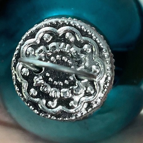 Rauch Vintage Vetro Mercurio Blu Arancione Retrò Goccia Decorazione Natalizia Set di 12 - Foto 5 di 8