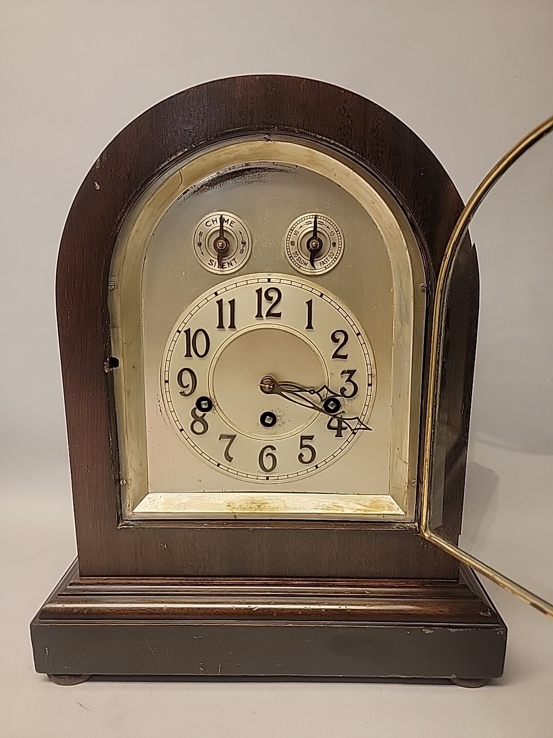 Antique Junghans Mantel Mantle Clock Germany Westminister Chime
