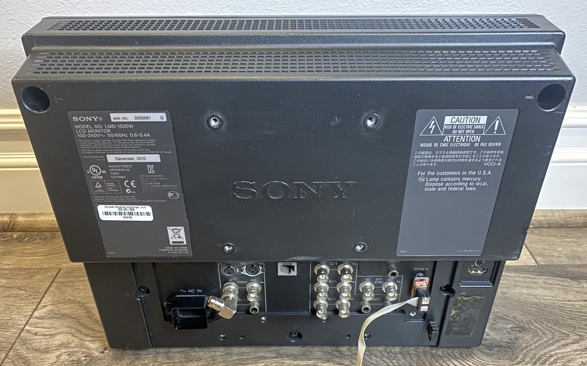 SONY- LMD-1530W LCD Video Monitor - READ DESCRIPTION! | eBay SONY- LMD-1530W LCD Video Monitor - READ DESCRIPTION! | eBay