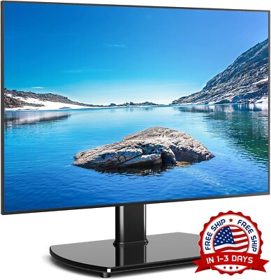 Soporte Tv De Mesa Universal Giratorio Para Pantallas De 27 A 60 Pulgadas Negra