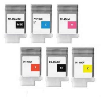 6 x Original Tinte Canon iPF5100 iPF6100 iPF6200 / PFI-103 PFI-101 INK Cartridge