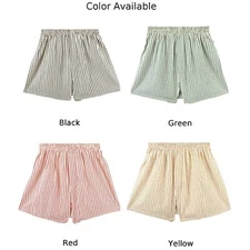 Soft And Comfortable Men's Striped For Boxer Briefs Pouch Underwear Shorts