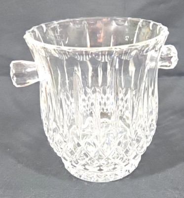 Gorham Full Lead Crystal King Edward Ice Bucket Champagne Wine Handles 0430