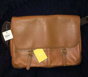 fossil leather computer bolsa