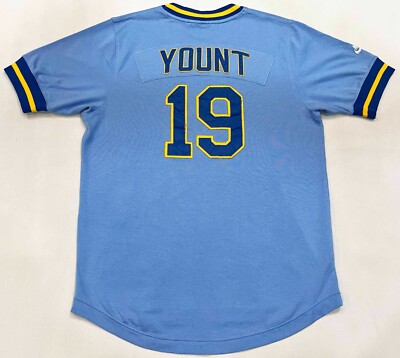 Nike MLB Milwaukee Brewers YOUNT #19 Pullover Baseball