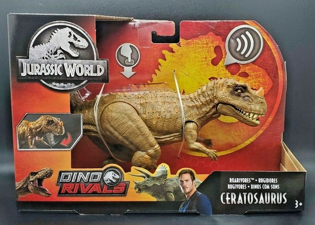 jurassic world roarivores ceratosaurus figure