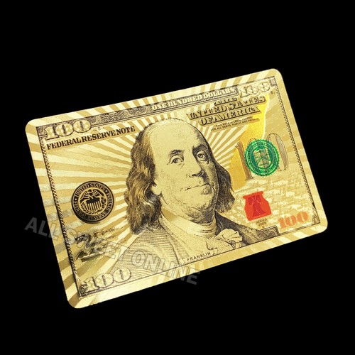 24k 999.9% Genuine Gold-Plated Poker Playing Cards Plastic Decks AU US Dollars - Picture 11 of 14