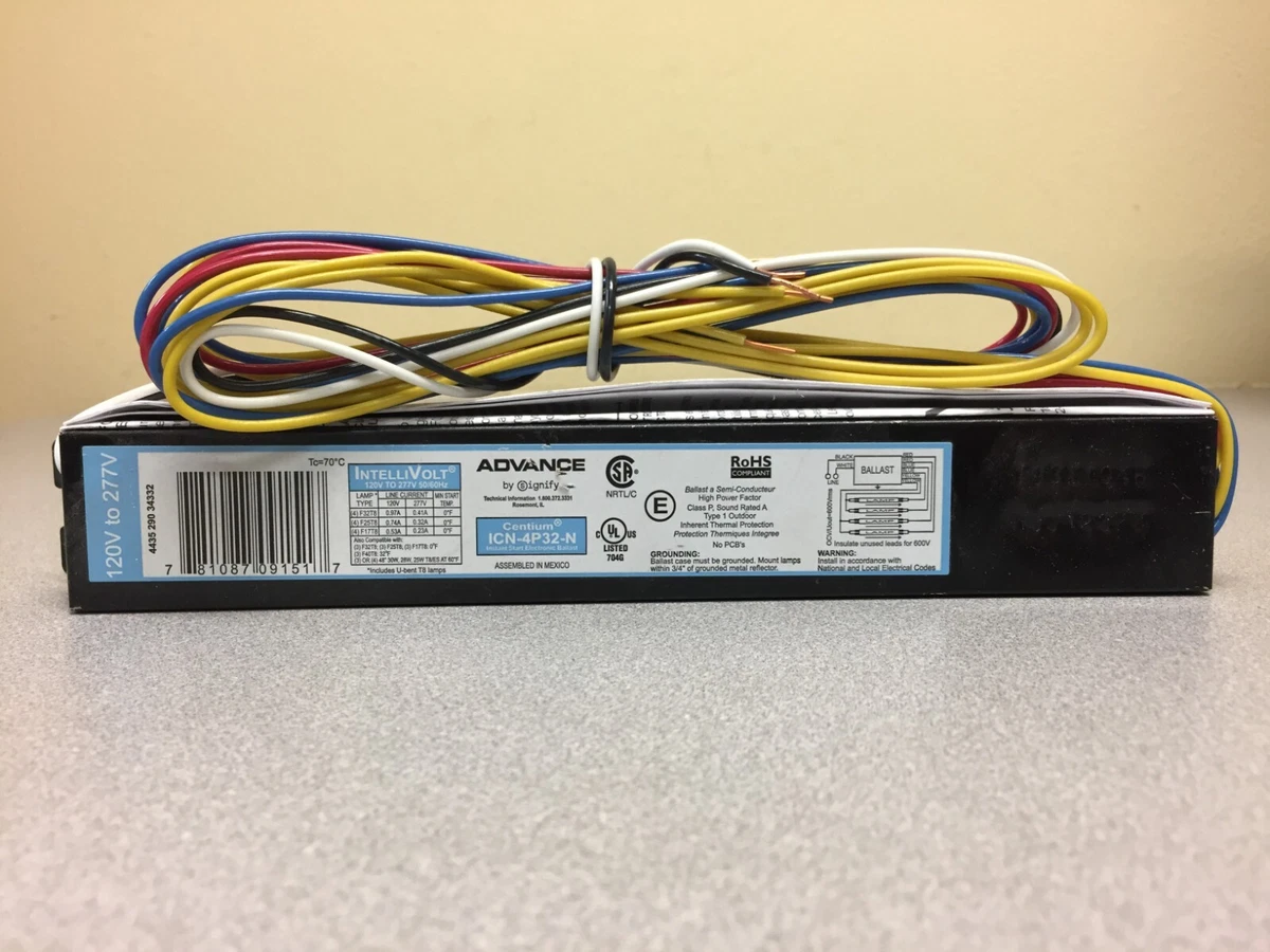 Philips Advance ICN4P32N35I 32 W 120 V 4 lights Fluorescent