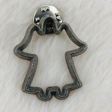 Vtg Ann Clarke Pewter Angel Cookie Cutter Lapel Pin