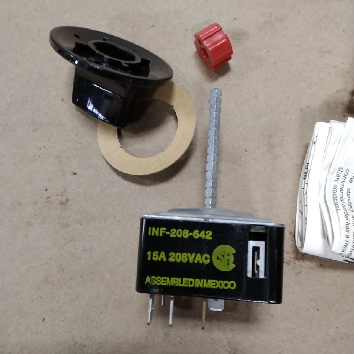 Robertshaw Uni-Line 5500-208 infinite switch kit F71