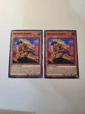 Yugioh - Crusadia Leonis OP12-EN005 NM Unlimited Super Rare x2