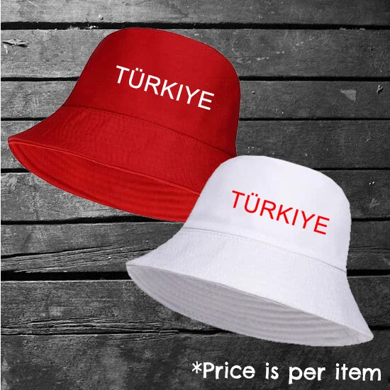 Turkiye Turkey Bucket Hat Holiday Fishing Football Golf Festival One Size