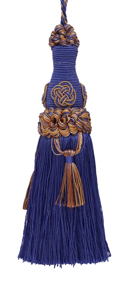 DÉCOPRO (TM) Elegant Key Tassel accented w/ Rosette & Tassels, Color 5817 [Sold Individually]