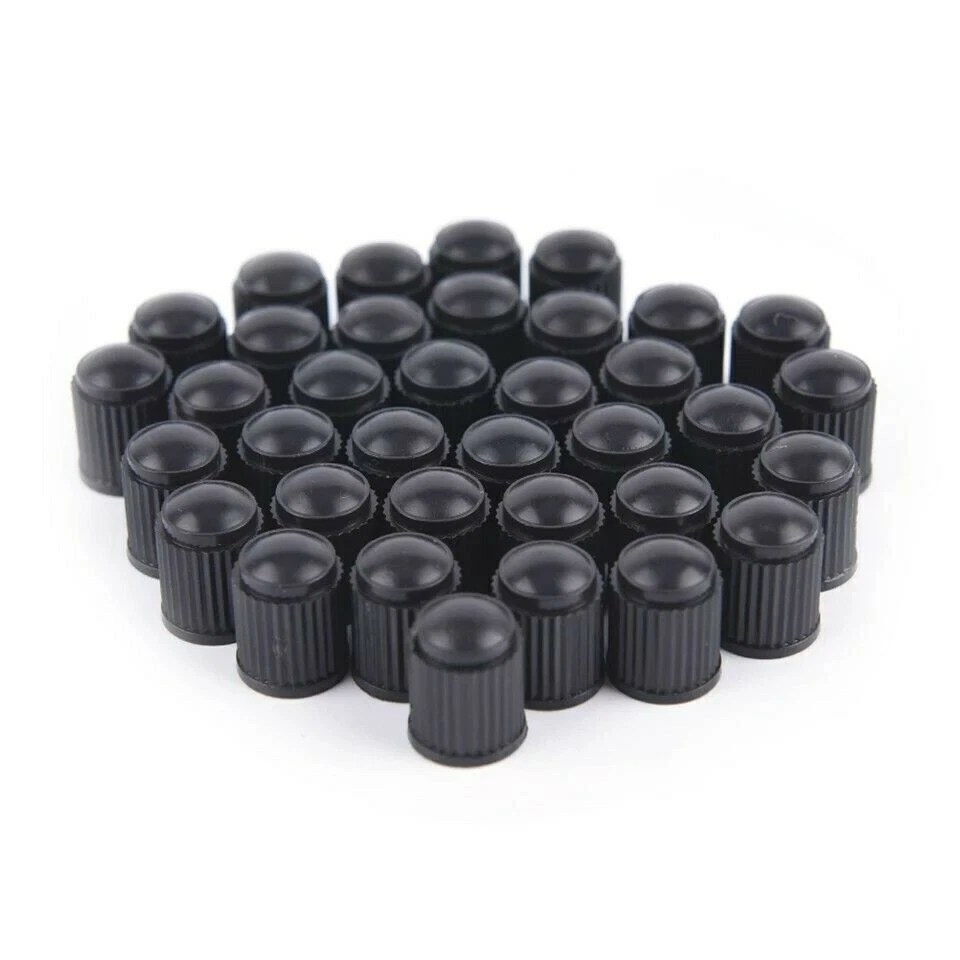 1000PCS Cap black,Universal Plastic Car Motor Tire Valve Stem Caps W/Washer (US) Foto 3 de 4