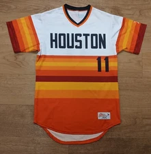 Rare Vintage Ken Caminiti Houston Astros Printed Jersey Mens Sz Medium #11