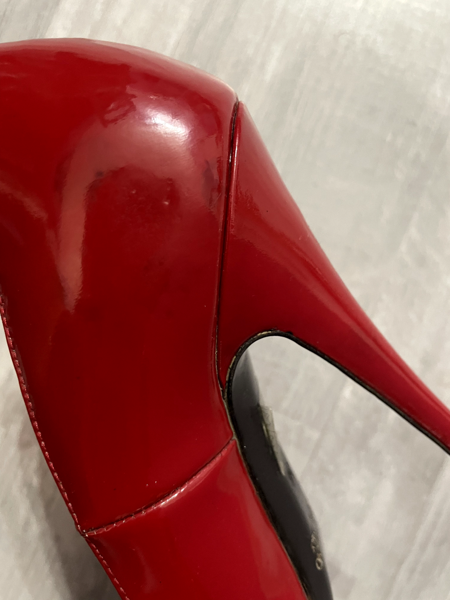 Escarpins MAISON ERNEST Vernis Rouge - Talon 11-13.5 Cm - Taille 33 - Fabriqué En Italie