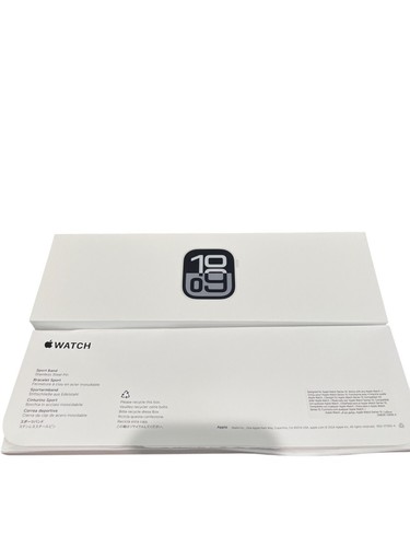 Apple Watch Series 10 GPS 46mm Silver Aluminum Case with Denim Sport Band - M/L - Photo 4 sur 6