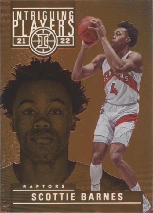 Intriguing 2021-22 Panini Illusions - Intriguing Players Scottie Barnes #28 Orange ...
