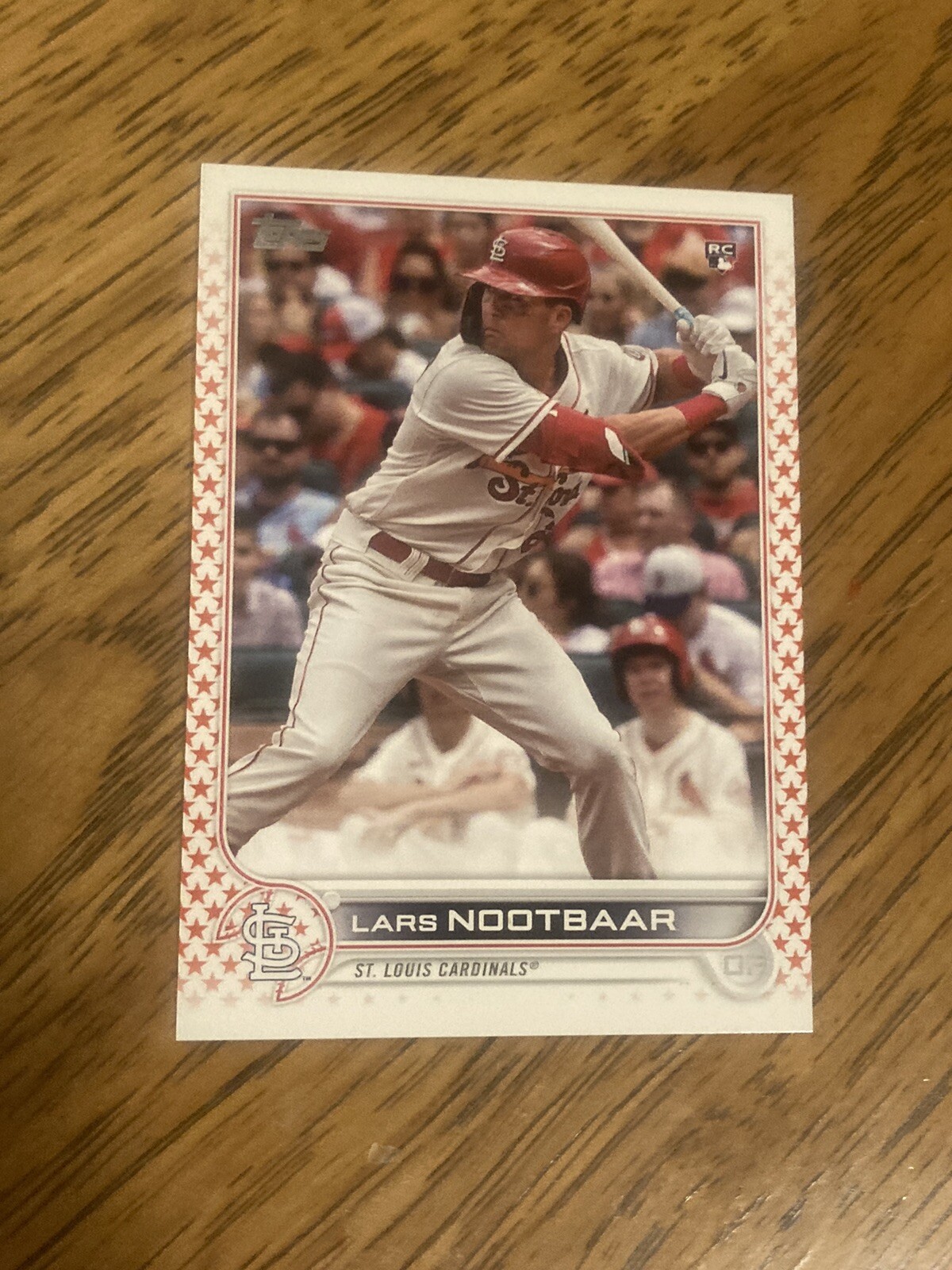 Lars Nootbaar 2022 Topps #58 Independence Day Parallel /76 RC Rookie RARE