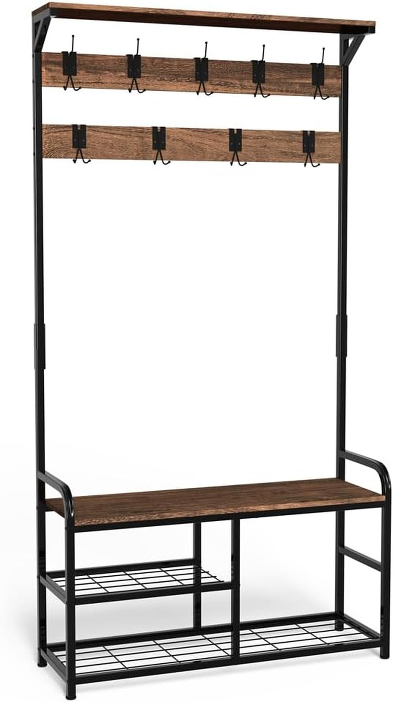 Panca scarpiera moderna con 3 ante e cuscino - gambe e maniglie in metallo - colore nero - 100 x 34 x 69 cm | Leroy Merlin