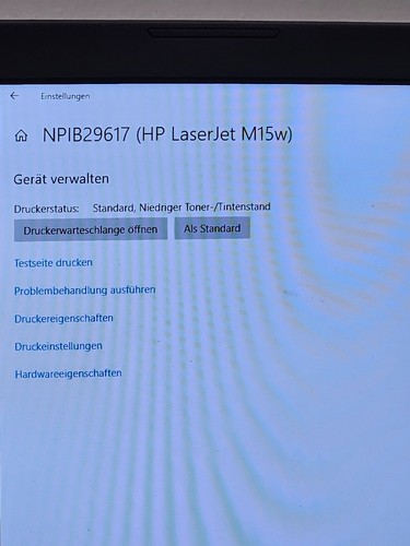 HP LaserJet Pro M15w Laserdrucker - Toner niedrig/leer - geprüft✅ - Bild 7 von 7
