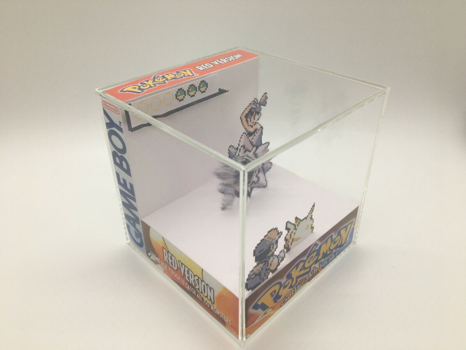 Pokemon Red/Blue - GeekRama diorama em cubo