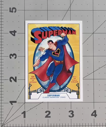 McFarlane DC Superman Classic Animation 1940 Data File Character Trading Card