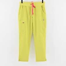 FIGS Yola Scrubs Pants Womens Size SP Limeade Yoga Pocket Technical Collection