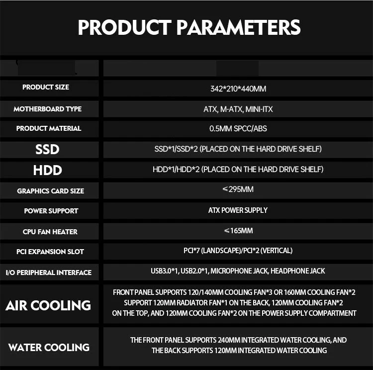 Gaming PC case, Condition is new, ATX, M-ATX, Mini-ATX motherboard compatible. - Image 2 of 4