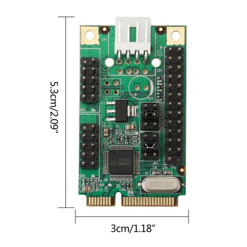 PCIE to RS232 Serial Adapter Card Mini PCI-E to DB9 DB25 RS232 serial Converter - Afbeelding 5 van 5