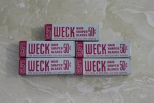Lot of 5 Weck Hair Shaper Surgical Steel Blades 5 In Box Made in Brooklyn NY NOS