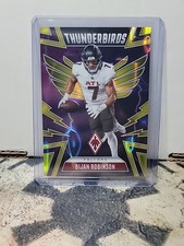 2025 Panini Phoenix Thunderbirds Bijan Robinson #3 Yellow Lava /99 