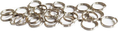 300 PCS 8Mm Metal Split Ring Nickel Plated Small Key Chain Ring Part for Connect