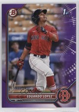 2022 Bowman Prospects Purple Border 96/250 Eduardo Lopez #BP-134 0q4s