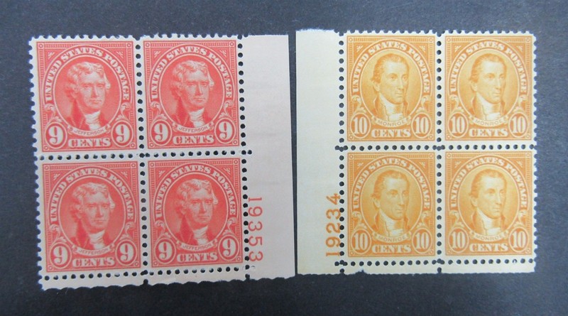nystamps US Plate Block Stamp # 641 642 Mint OG NH          L10x3100