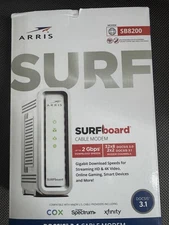 ARRIS SURFboard SB8200 DOCSIS 3.1 1 Gbps Cable OPEN BOX  - See Note