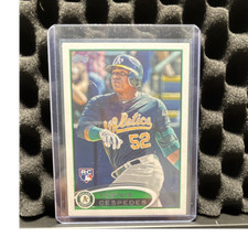 Topps Yoenis Cespedes Rookie #396 Oakland Athletics Baseball Card. rookie card picture