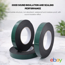 DOUBLE SIDED TAPE HEAVY DUTY ADHESIVE STRONG STICKY BLACK FOAM TAPE BODY TRIM