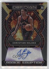 2022-23 Panini Obsidian Electric Etch Purple 17/75 Christian Koloko Auto gp1